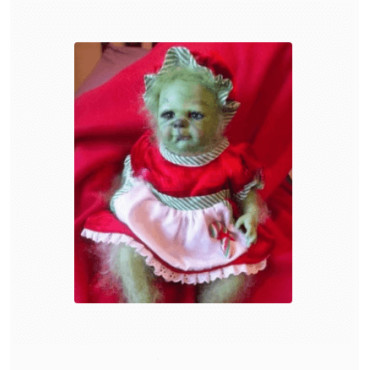 Grinch Navideño de Latex y Terciopelo