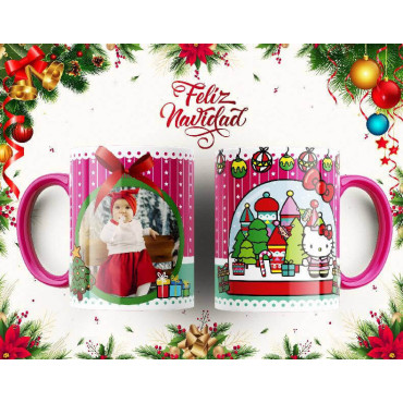 Tazas de Sublimación Navideñas con Personajes Icónicos – Hello Kitty, Mickey Mouse y Más