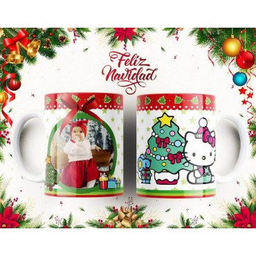 Tazas de Sublimación Navideñas con Personajes Icónicos – Hello Kitty, Mickey Mouse y Más
