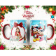 Tazas de Sublimación Navideñas con Personajes Icónicos – Hello Kitty, Mickey Mouse y Más