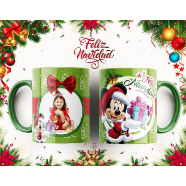 Tazas de Sublimación Navideñas con Personajes Icónicos – Hello Kitty, Mickey Mouse y Más