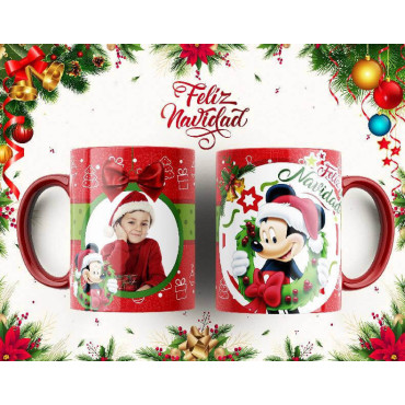 Tazas de Sublimación Navideñas con Personajes Icónicos – Hello Kitty, Mickey Mouse y Más