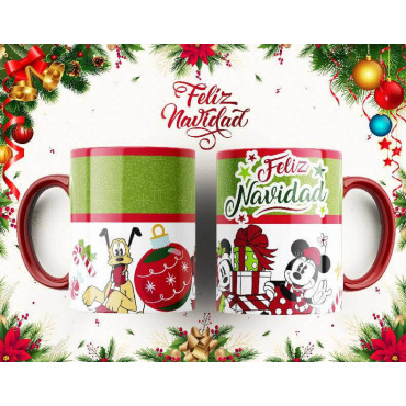 Tazas de Sublimación Navideñas con Personajes Icónicos – Hello Kitty, Mickey Mouse y Más