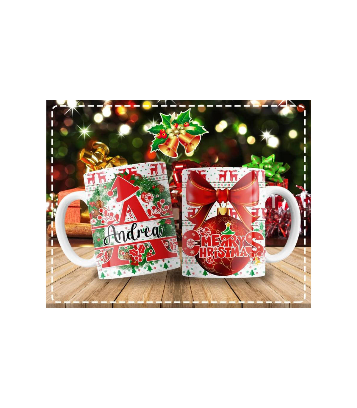 Tazas Navideñas Personalizadas: Con tu Nombre y Frases Únicas