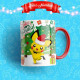 Set de 6 Tazas Mágicas Navideñas: Grinch, Pokémon y Stitch