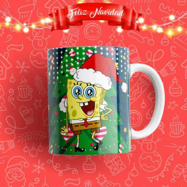 ¡Diversión Navideña! 8 Tazas Personalizadas con diseños increíbles: Hello Kitty, Bob Esponja y más.