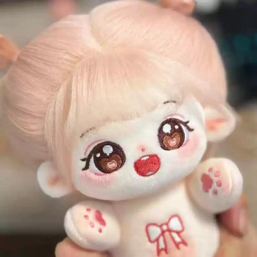 Muñeca cotton doll de Algodón Kawaii: Bebé con Huesitos y Sonrisa