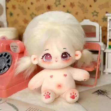Muñeca cotton doll de Algodón Kawaii: Bebé con Huesitos y Sonrisa