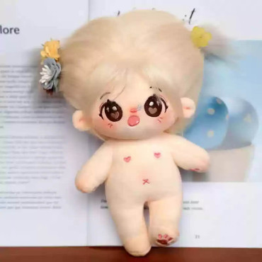 Muñeca cotton doll de Algodón Kawaii: Bebé con Huesitos y Sonrisa