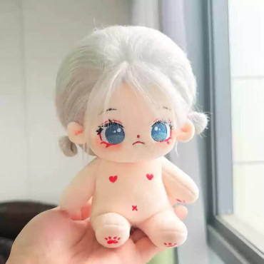 Muñeca cotton doll de Algodón Kawaii: Bebé con Huesitos y Sonrisa