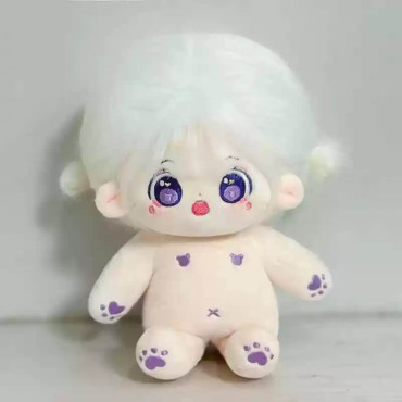 Muñeca cotton doll de Algodón Kawaii: Bebé con Huesitos y Sonrisa