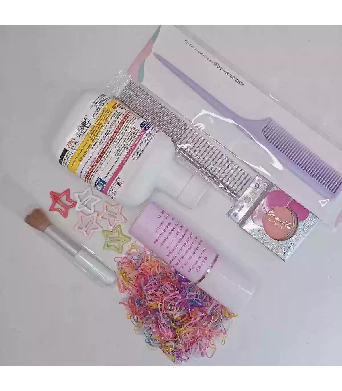 Juego de accesorios para peinar y limpiar muñecas
