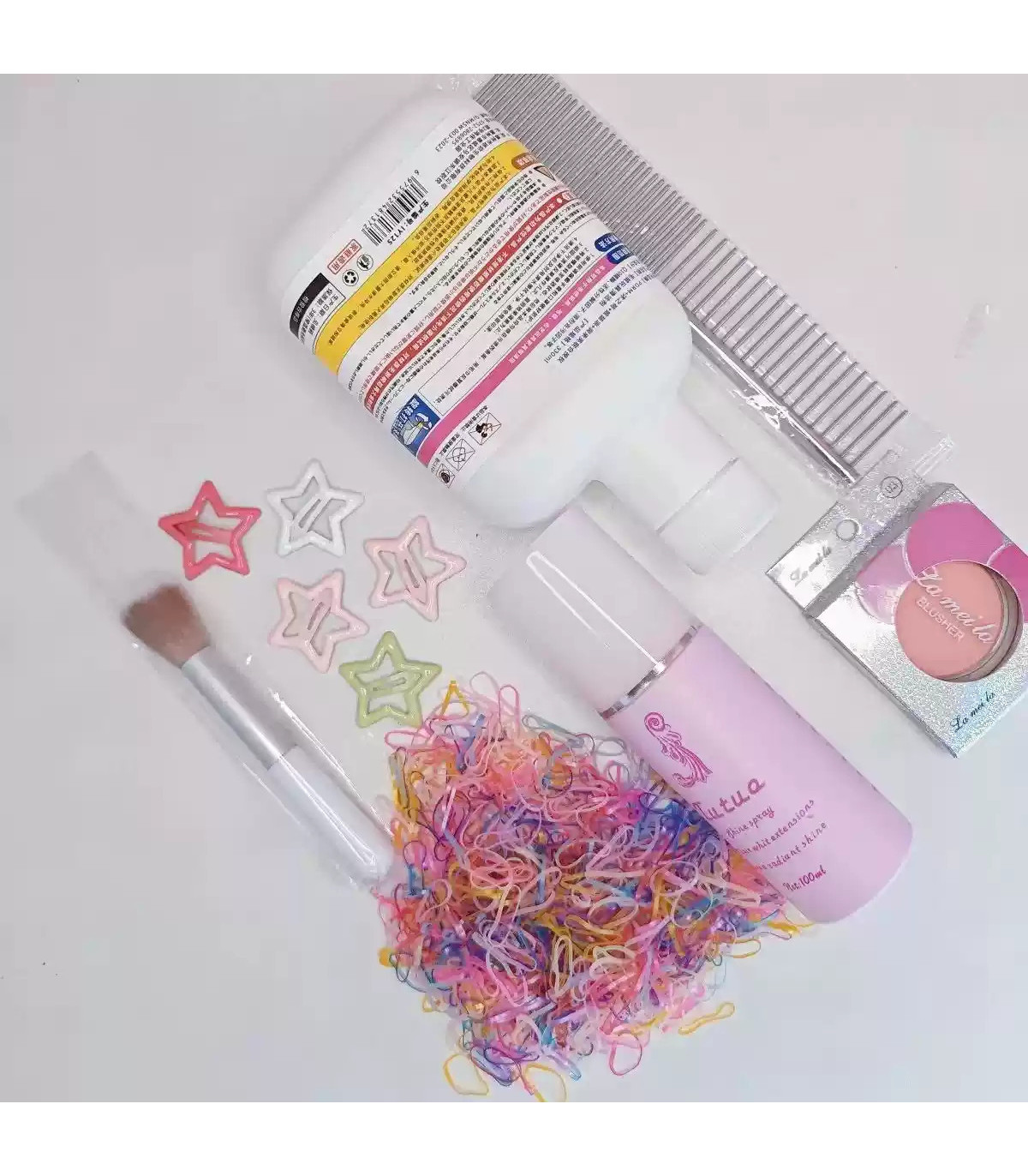 Juego de accesorios para peinar y limpiar muñecas