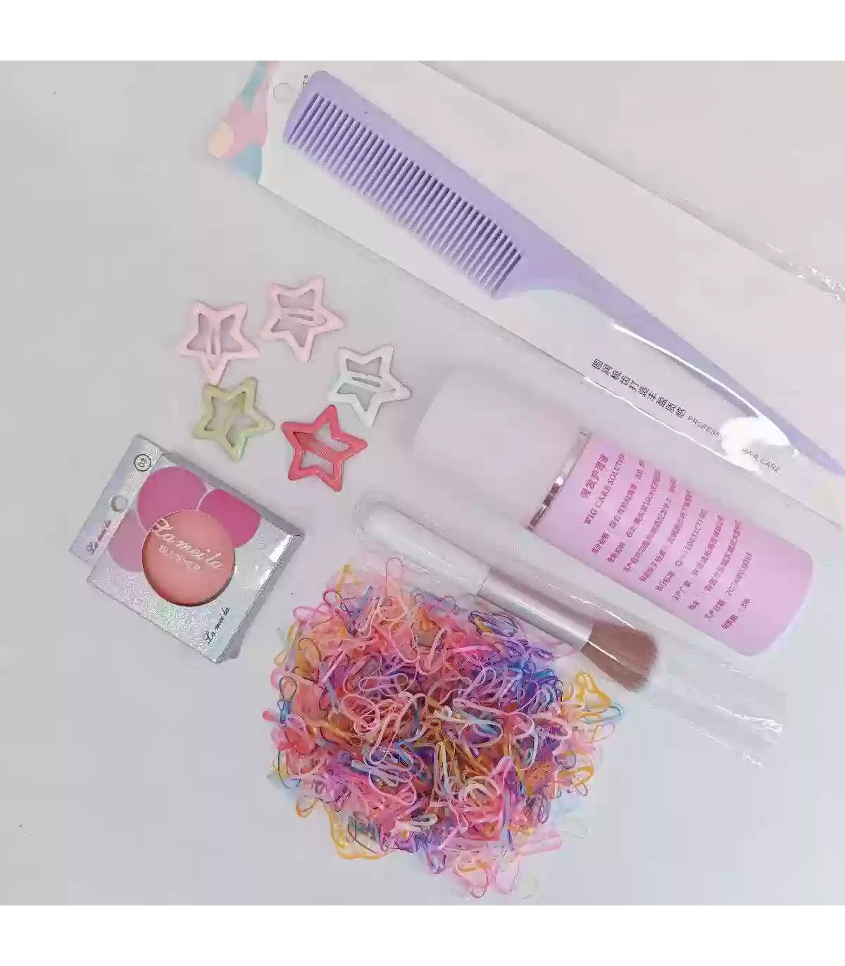 Juego de accesorios para peinar y limpiar muñecas