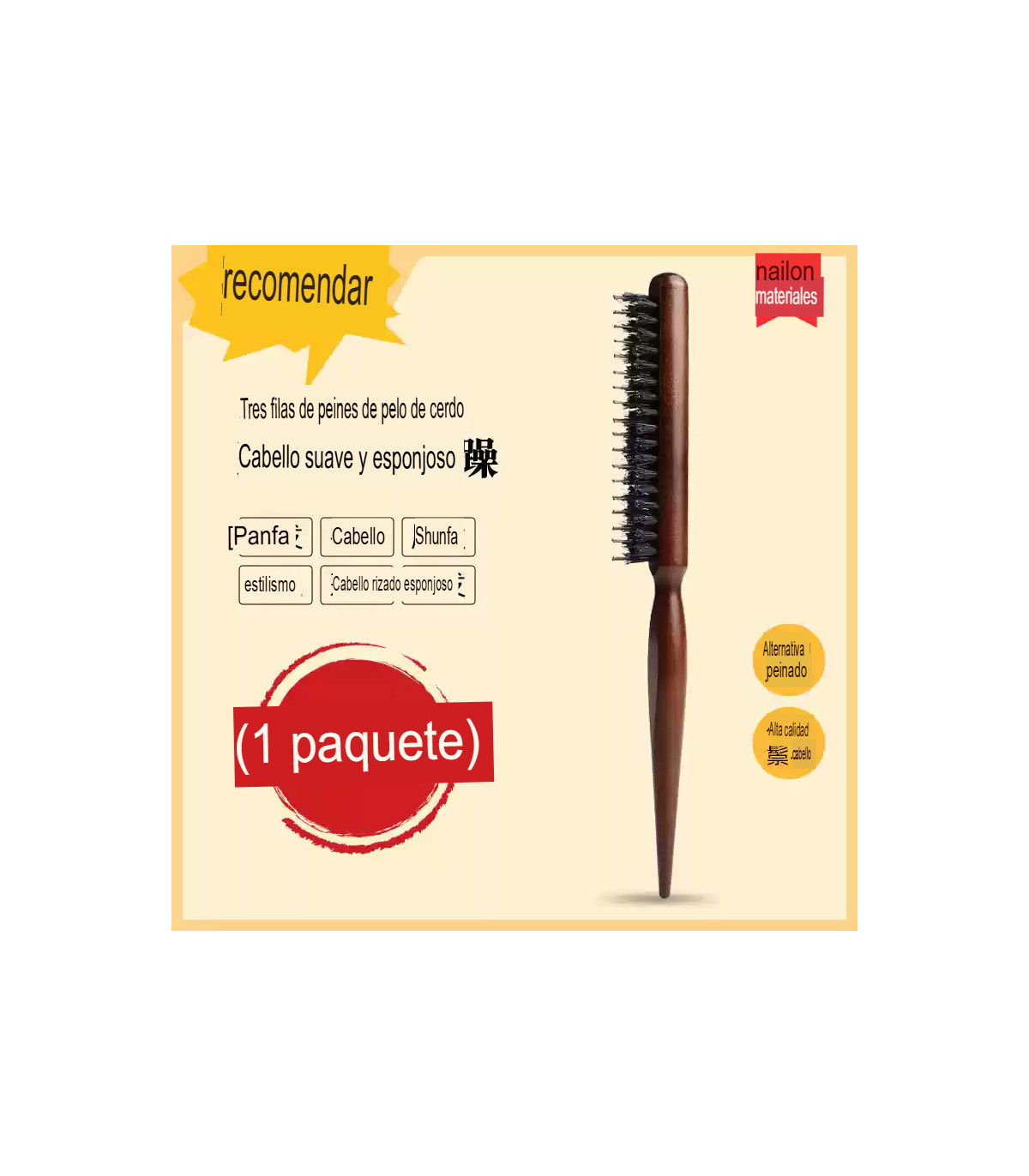 Paquete de Peines de Dientes Estrechos | Desenreda y Define tu Cabello