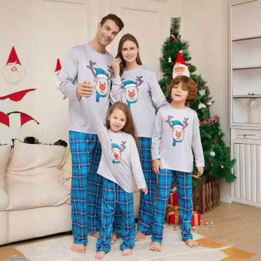 Pijamas Navideños Adulto Poliéster