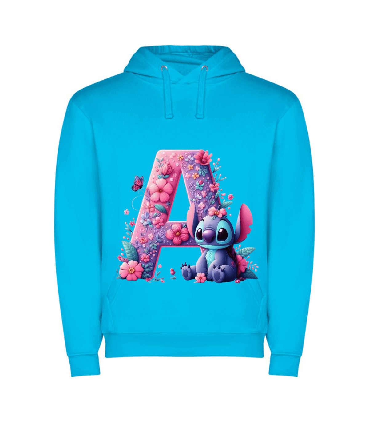 Sudaderas con capucha con el Alfabeto de Stitch: ¡Personalízalas!