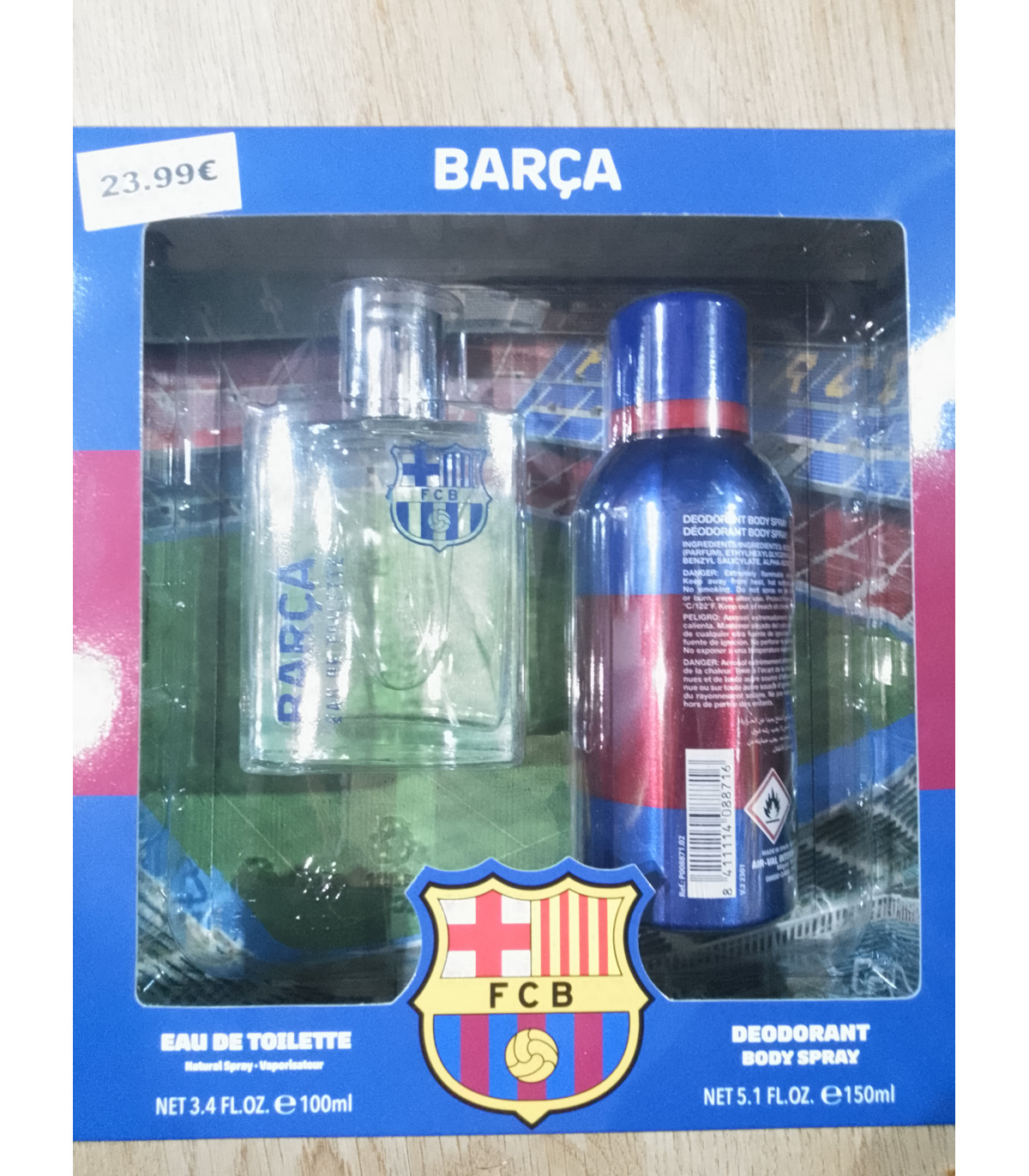Set desodorante i colonia del FC Barcelona