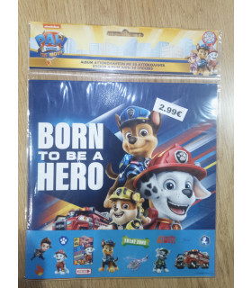 Pegatinas Variadas de la Patrulla Canina "Born to be Hero" – Albithinia.com