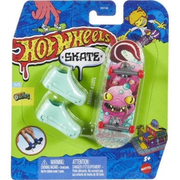 Hot Wheels Skate: Set de Fingerboards con Zapatillas Intercambiables para Niños a Partir de 5 Años