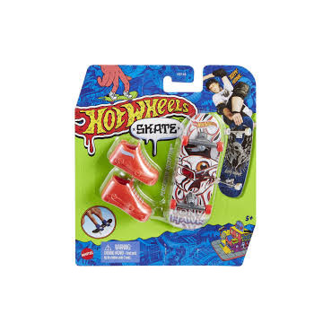 Hot Wheels Skate: Set de Fingerboards con Zapatillas Intercambiables para Niños a Partir de 5 Años