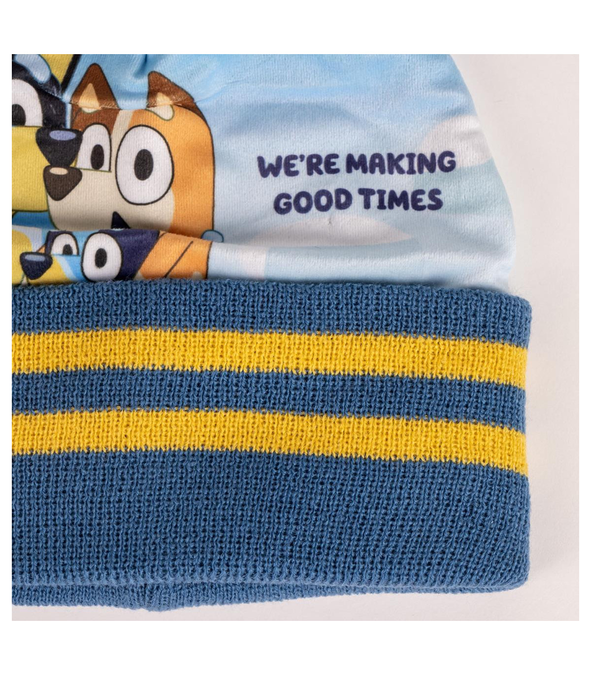 Set Infantil de Gorro, Braga para el Cuello y Guantes Bluey - Producto Oficial