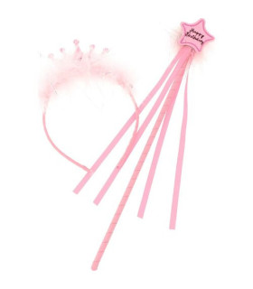 Set de Varita y Corona de Princesa Rosa INCA - Compra en Albithinia