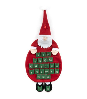 Calendario de Adviento de Fieltro con Papá Noel | Albithinia