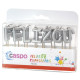 Velas Plateadas "Feliz Cumpleaños" – Albithinia.com