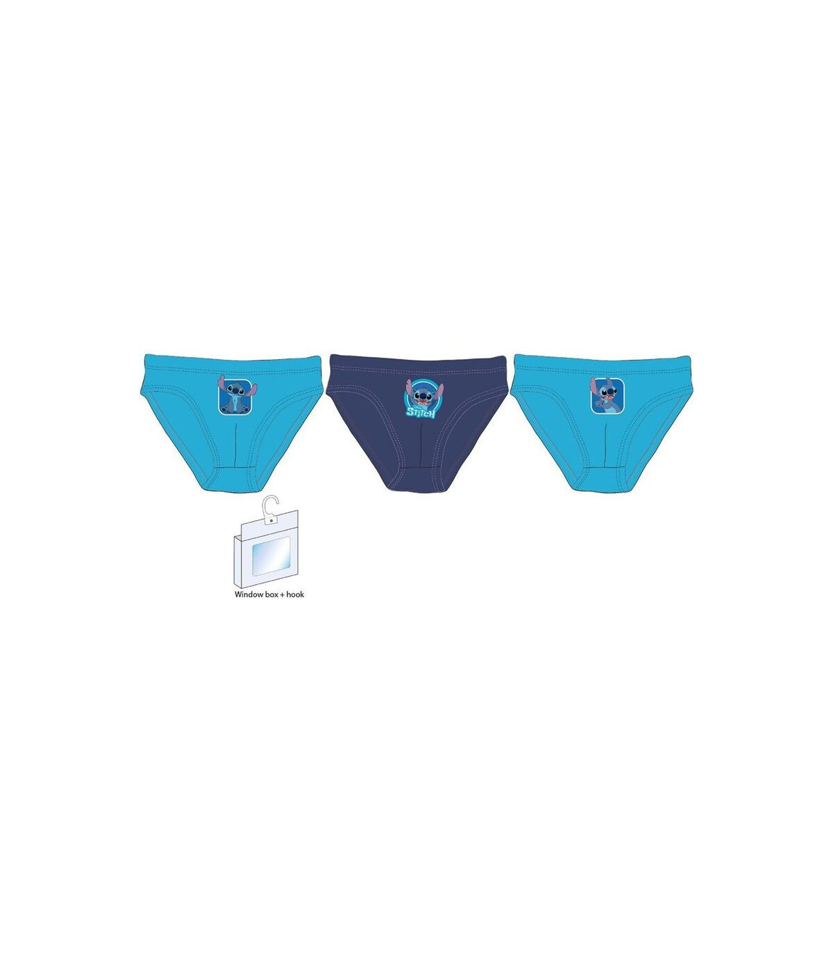 Pack de 3 Calzoncillos Slip de Lilo & Stitch Disney – Albithinia.com