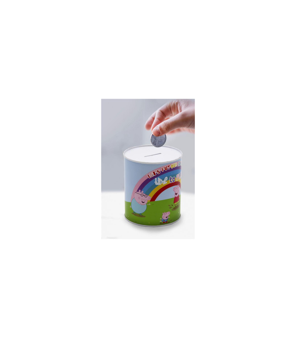 Hucha de Metal Peppa Pig 12 cm – Albithinia.com