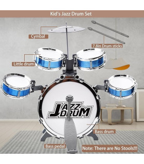 Batería Infantil para Rockstars: Toca Blues, Jazz y Rock como un Pro