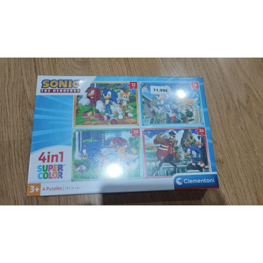 Set de 4 Rompecabezas Sonic: ¡La Aventura Continúa!
