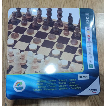 Juego de Ajedrez Clásico de Tamaño Medio: Perfecto para Viajar y Hogar