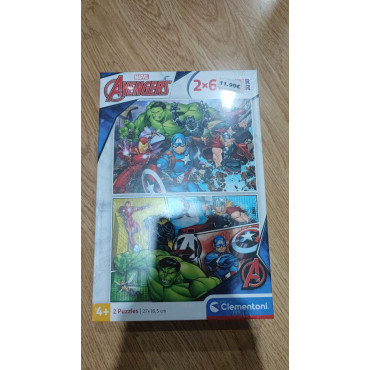 Set de 2 Puzzles Marvel: Los Vengadores Unidos
