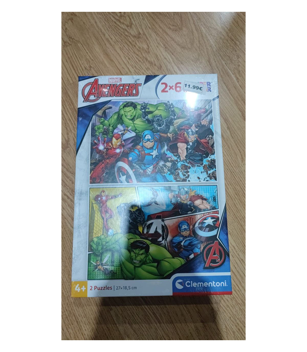Set de 2 Puzzles Marvel: Los Vengadores Unidos