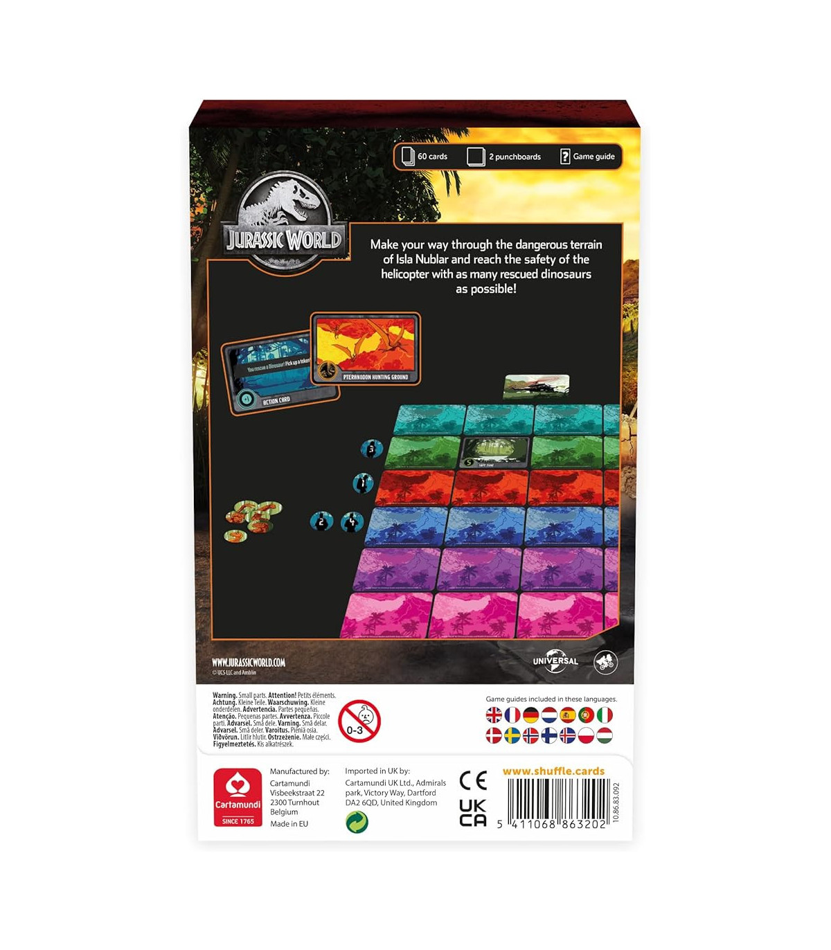 Juego de Cartas Dinosaurios: Mundo Jurásico
