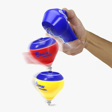 Pack Spin: Peonza Ultrarápida con Lanzador Electropower - Albithinia
