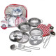 Mochila Infantil con 11 Accesorios de Cocina de Acero Inoxidable - Juego Educativo para Niños | Albithinia