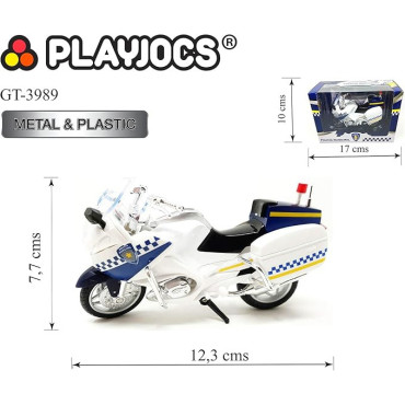 Mini Moto Policial para Niños: Juguete de Acción y Aventura