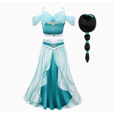 Disfraz de Princesa Jasmine en Poliéster: ¡Ideal para Carnaval!