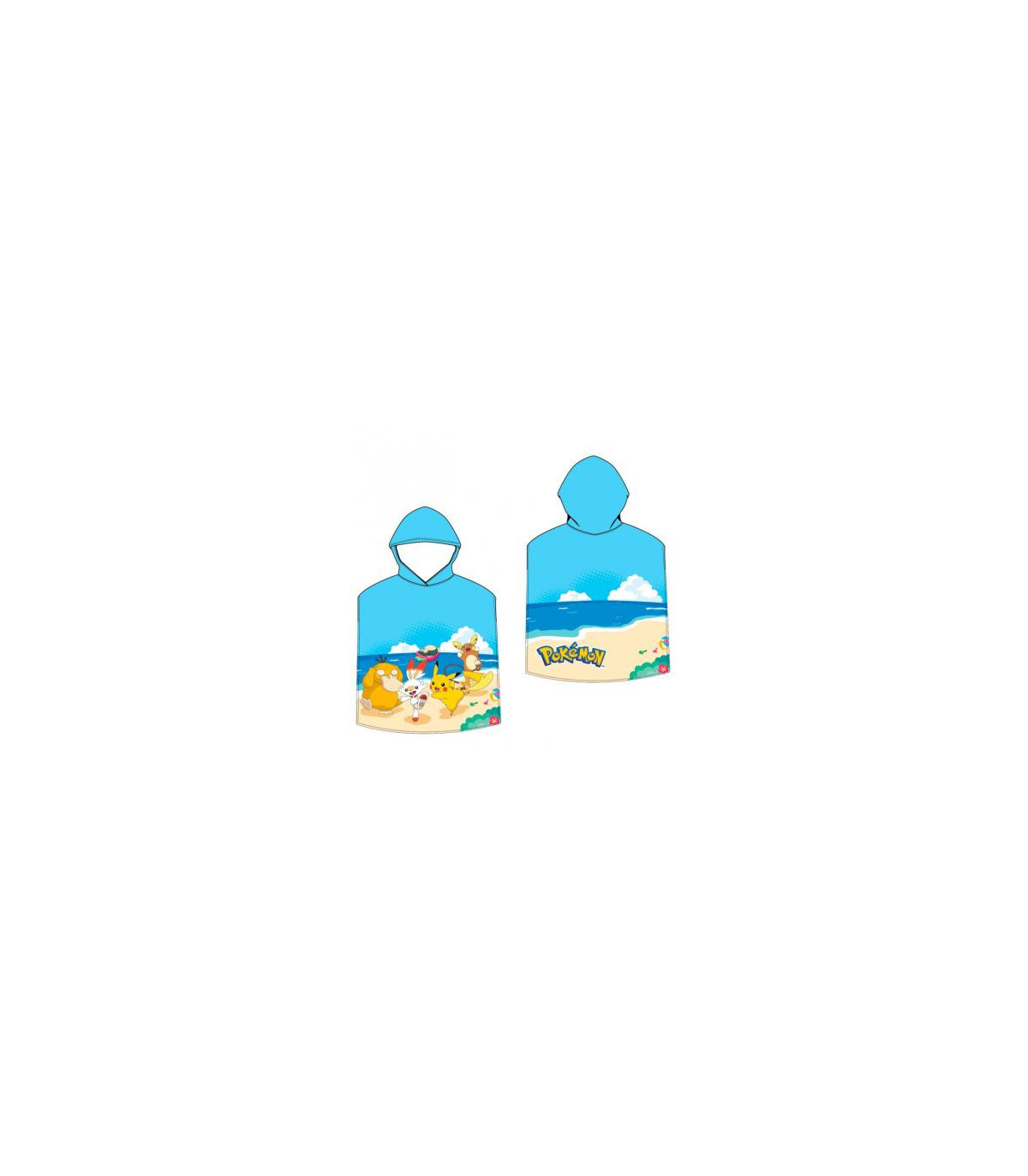 Poncho de Microfibra para Playa de Pokémon - Compra en Albithinia