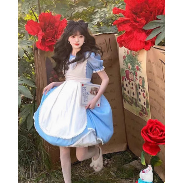 ¡Sumérgete en el País de las Maravillas! Vestidos de Alicia y la Reina Blanca para niñas