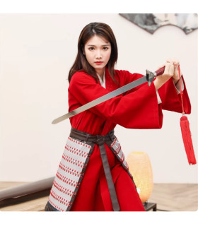 ¡Sé una guerrera valiente! Vestido de Mulan para niñas