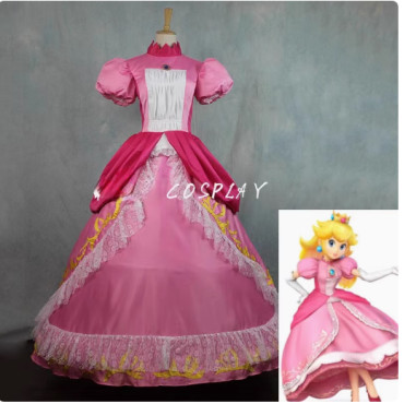 ¡Sé una princesa del Reino Champiñón! Vestidos de Peach y Daisy para niñas