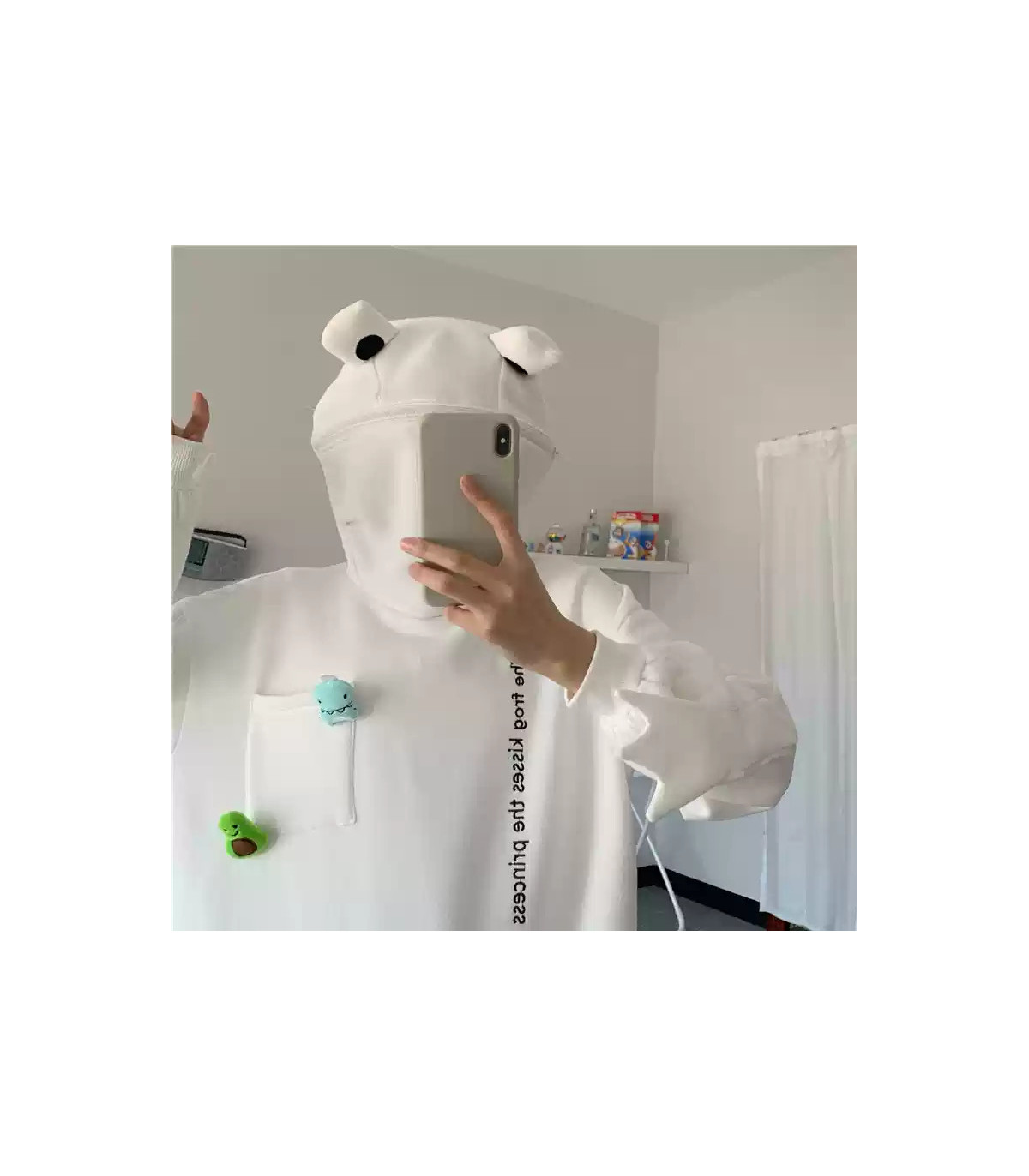 ¡Ribbit! Sudadera con capucha de rana