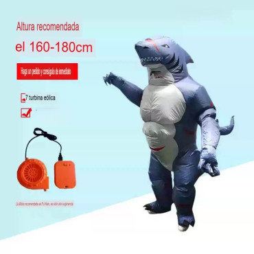 Disfraz Inflable de Tiburón: ¡Sé el Rey de la Fiesta!