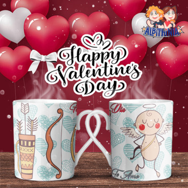 Tazas personalizadas para parejas en San Valentín