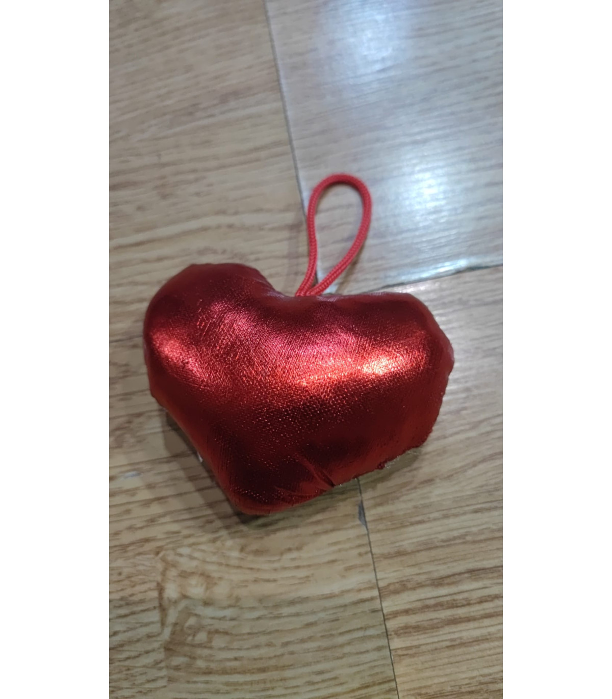 colgante corazón de peluche de 10cm