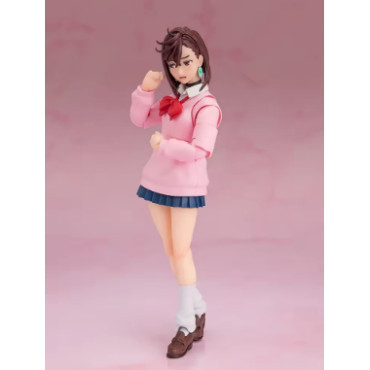 Figura Momo Ayase Dandadan - Uniforme Escolar Rosa